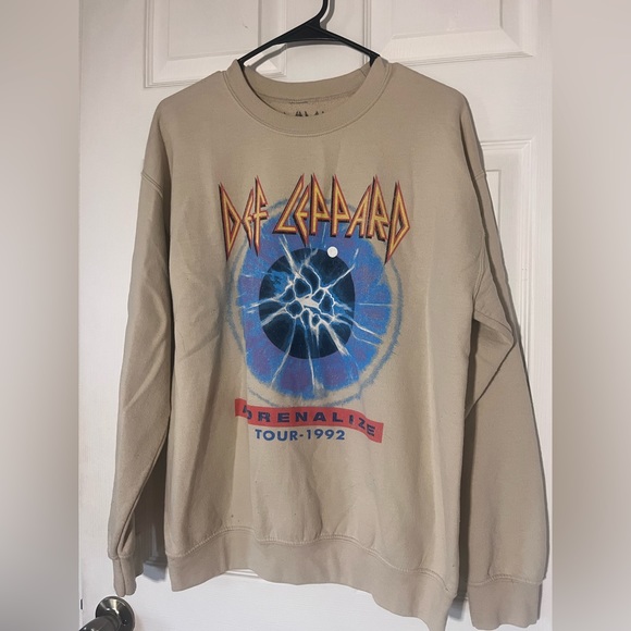 Vintage deaf leopard crewneck - Picture 1 of 3